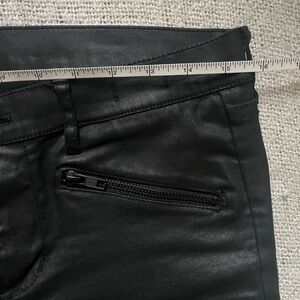 Madewell Waxed Denim Zip Pants